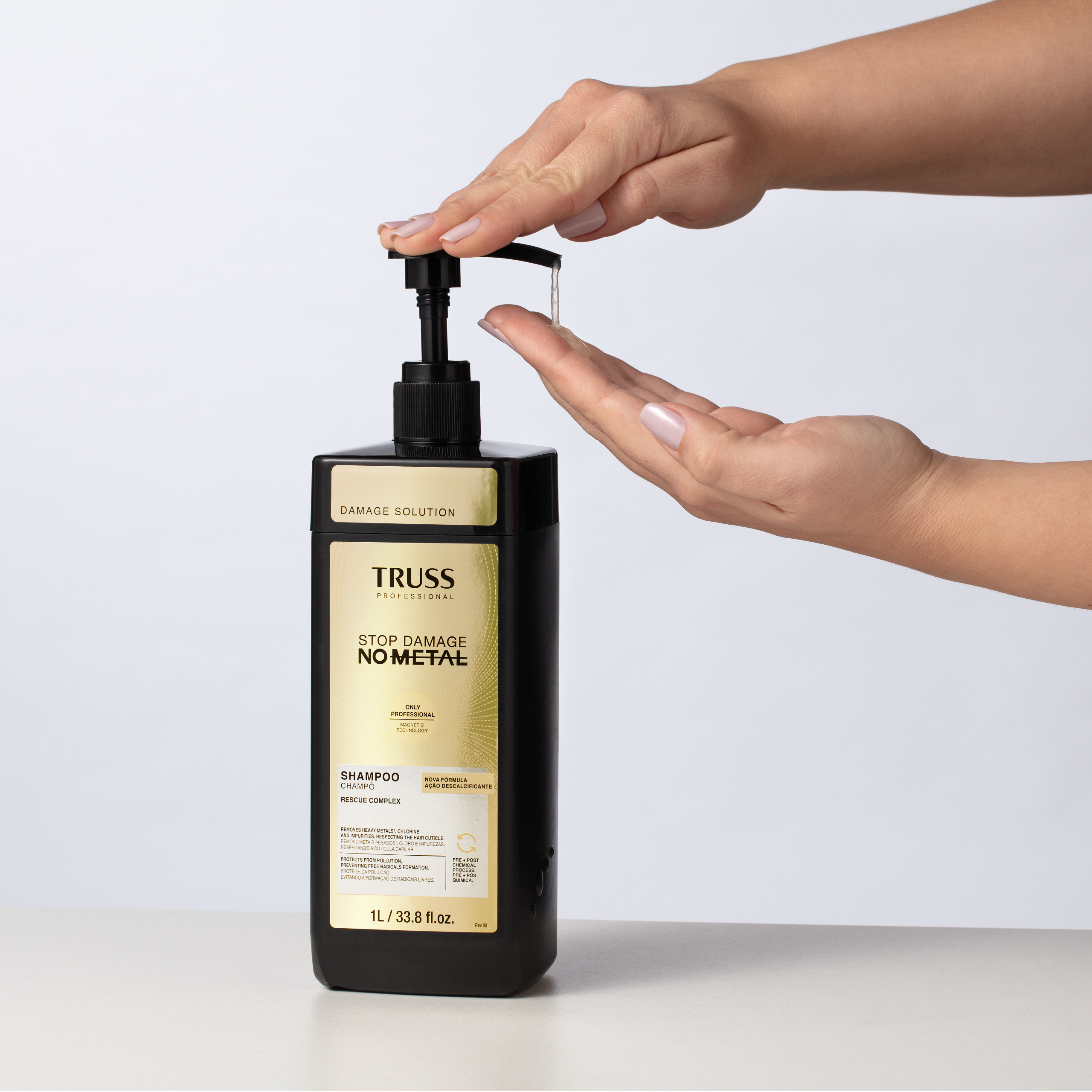 Stop Damage No Metal: Shampoo 1000mL - Imagen 2